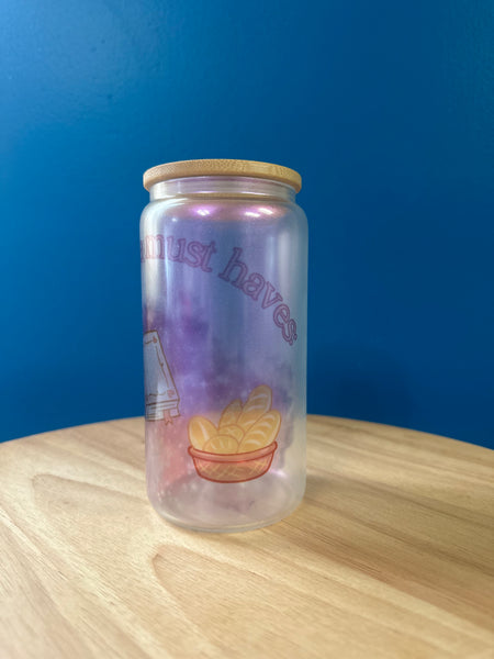 “Dopamine Must Haves” 16oz Glass Tumbler