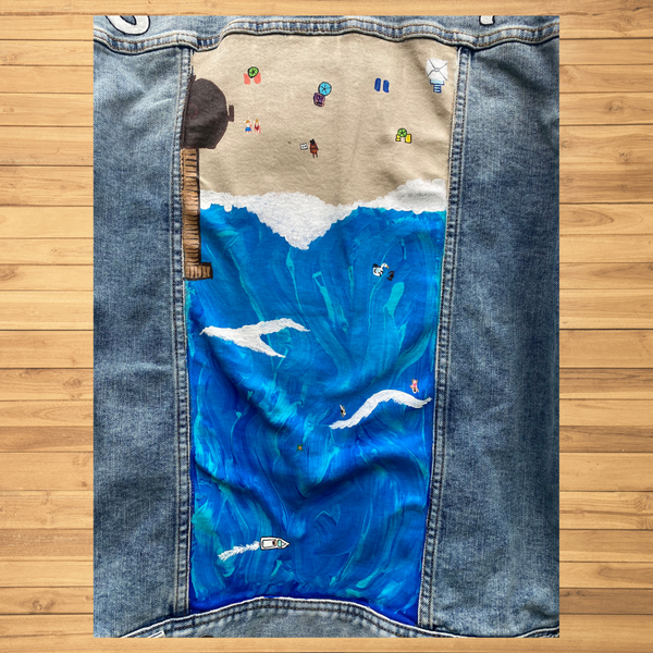 Stay Salty Hand-Painted Jacket